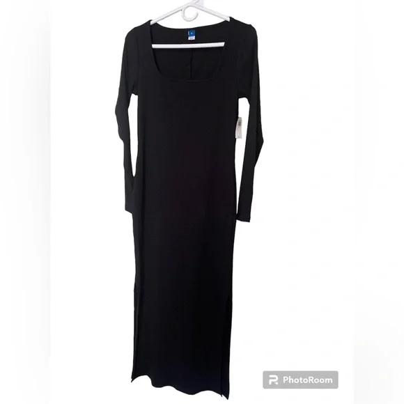 Old Navy NEW with tags. Fitted Rib-knit Square - Neck MIDI Dress - Picture 5 of 5